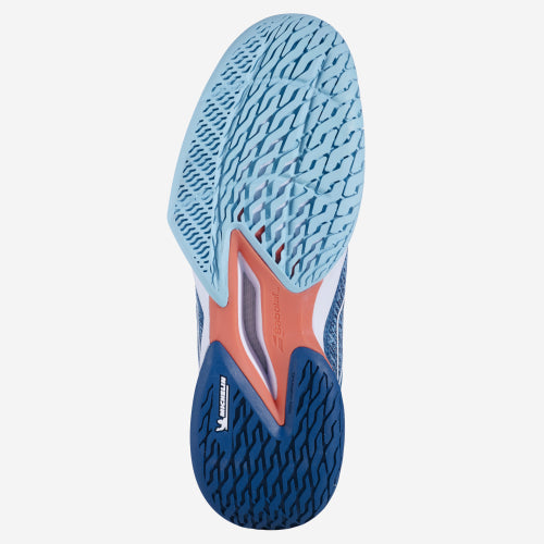 BABOLAT JET MACH 3 ALL COURT MEN'S TENNIS SHOE. Light Blue