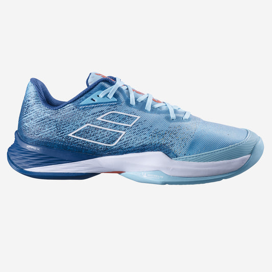 BABOLAT JET MACH 3 ALL COURT MEN'S TENNIS SHOE. Light Blue