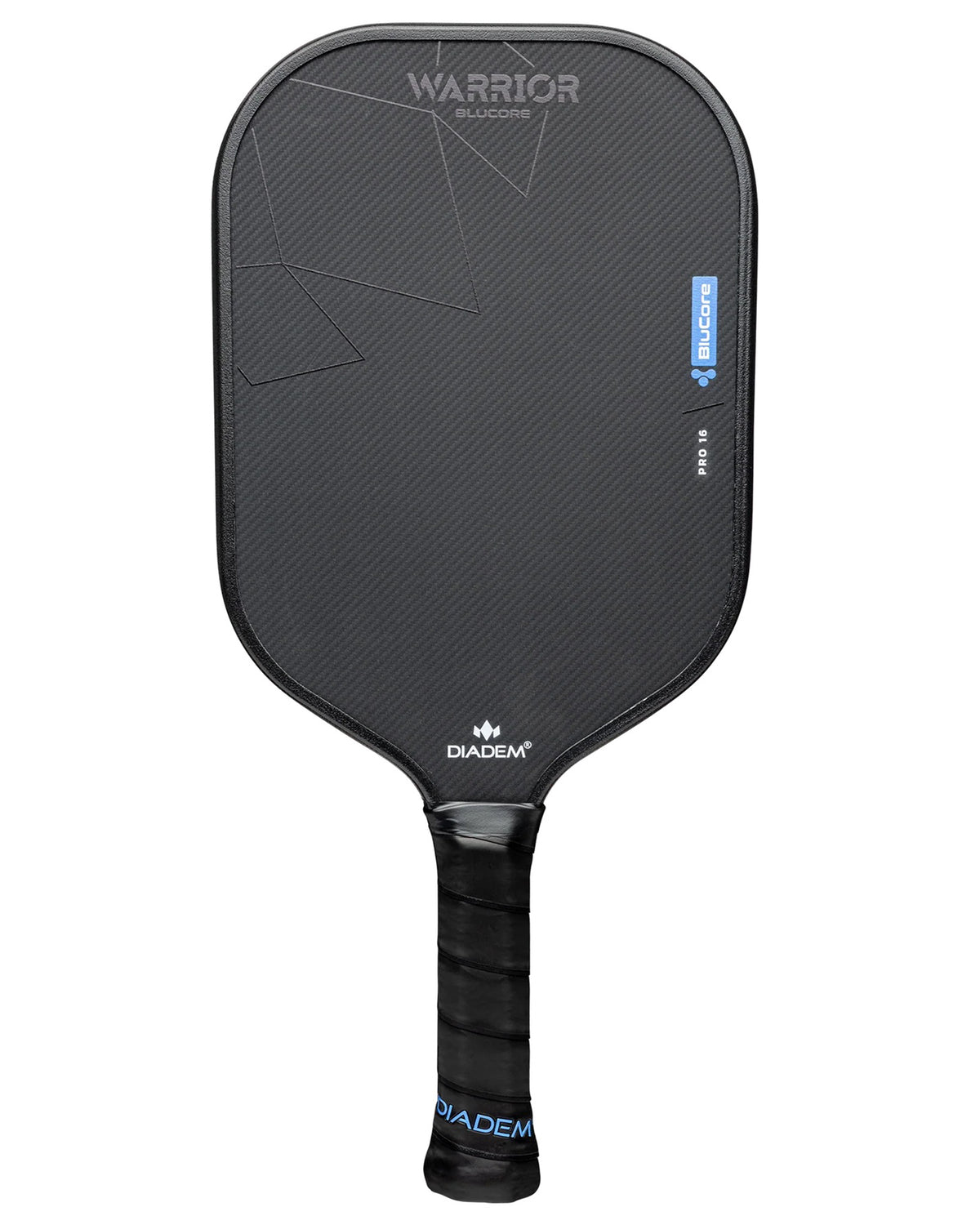Diadem Warrior BluCore 16mm Pro Pickleball Paddle (Black)